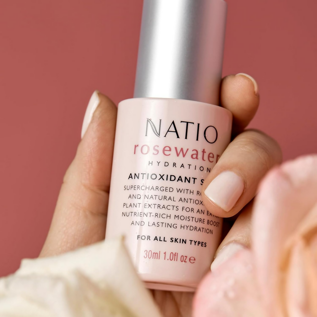 Natio Rosewater Antioxidant Serum | Grocsy