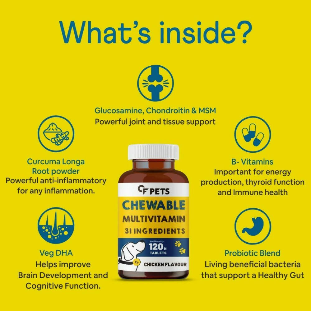 Carbamide Forte Pets Chewable Multivitamin Tablets | Grocsy