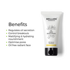 Brillare Oil Away Natural Moisturiser With Tea Tree and Turmeric For Oily | Grocsy