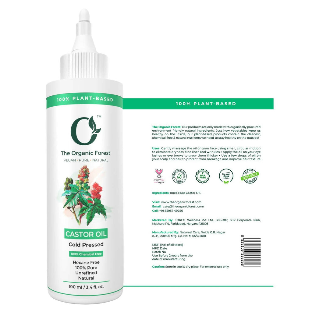 The Organic Forest Castor Oil - Cold Pressed | Grocsy