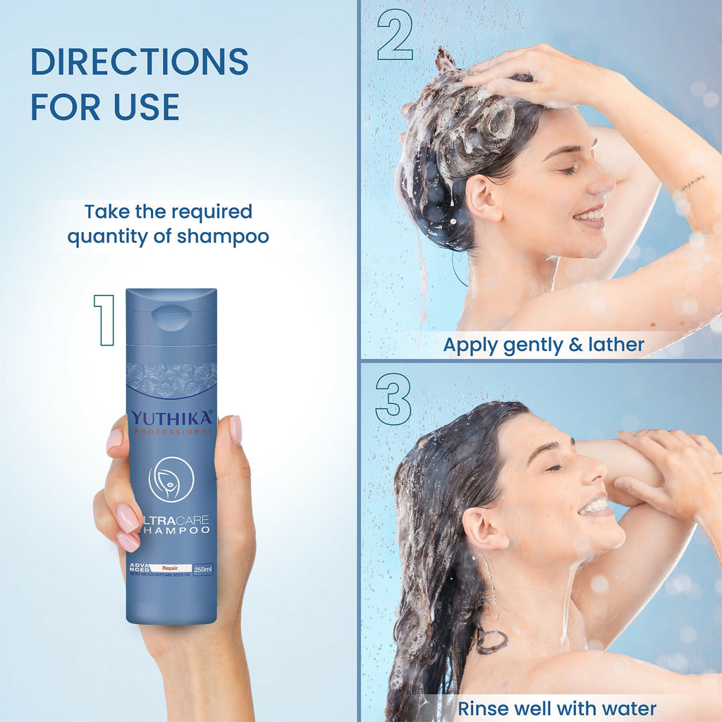 Yuthika Professional Ultra Care Shampoo For Women & Men With Meadfoam Seed Oil | Grocsy