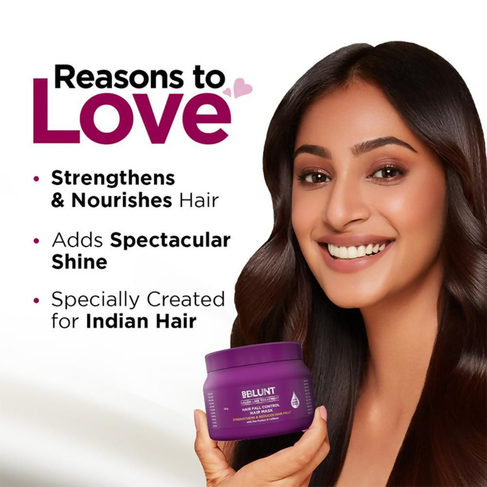 BBlunt Hair Fall Control Hair Mask With Pea Protein & Caffeine - Limited Time Offer | Grocsy