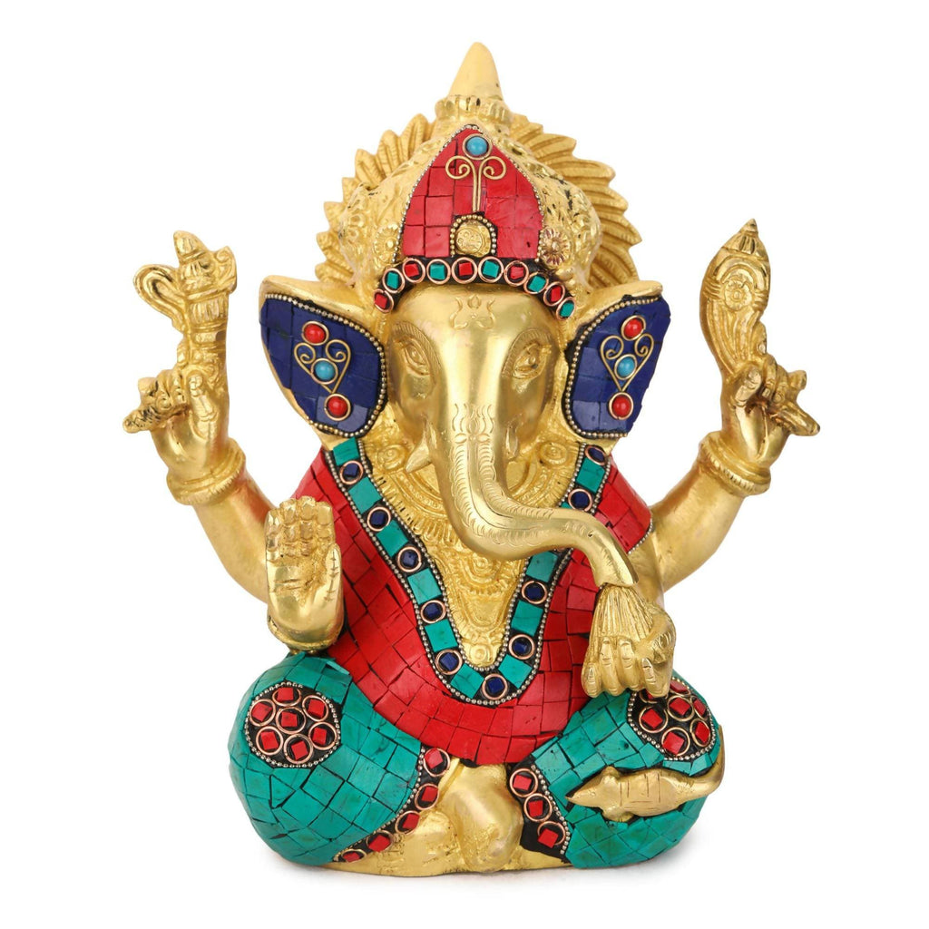 Devlok Colorful Ganpati ji Idol | Grocsy