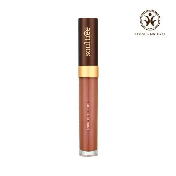 Soultree Ayurvedic Lip Gloss - Coral Pink | Grocsy