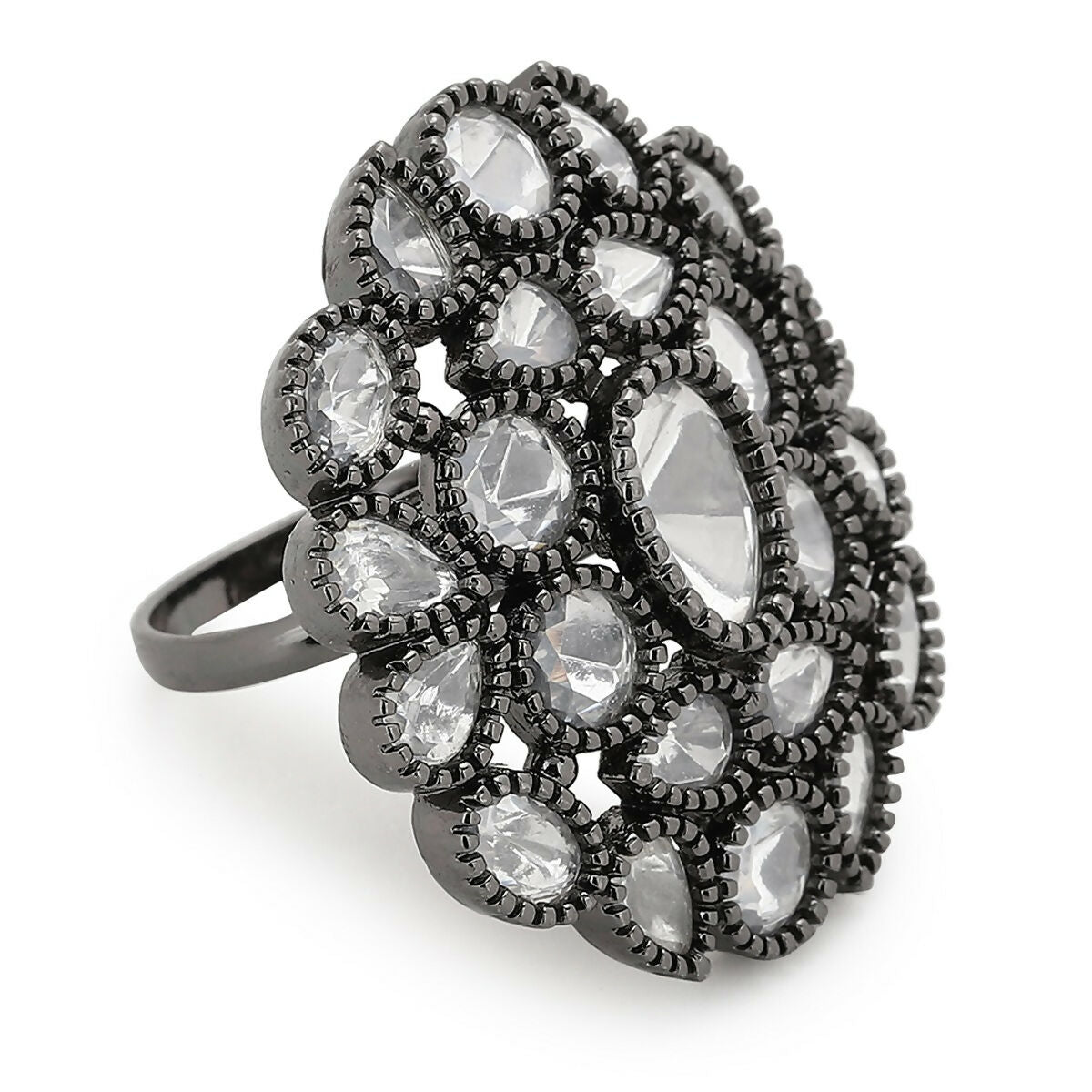 Kundan Over sized Ring- Ruby Raang | Grocsy