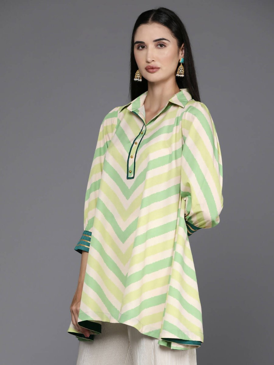 Ahalyaa Women's Traditional wear Tunic - Off White | Grocsy