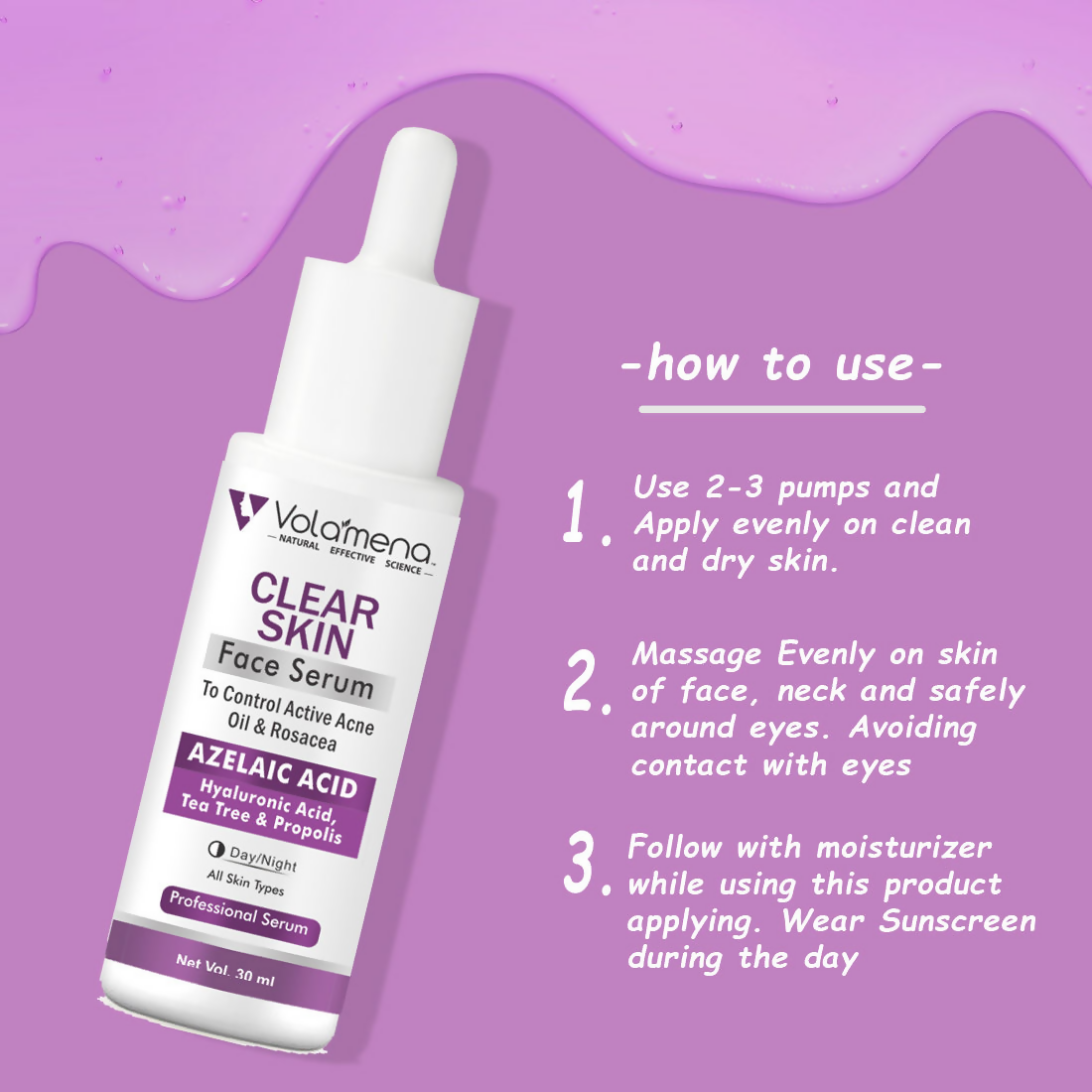 Volamena Clear Skin Face Serum | Grocsy