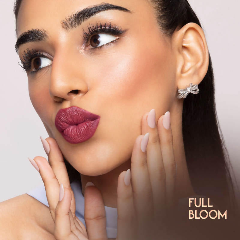 Nykaa Cosmetics X Bridgerton Creamy Matte Longwear Lipstick - Full Bloom | Grocsy