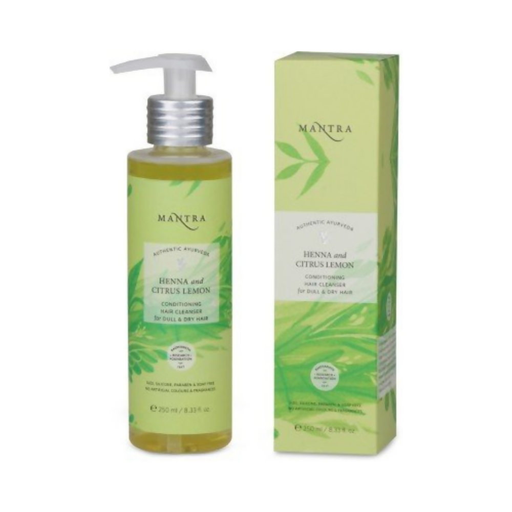 Mantra Herbal Henna and Citrus Lemon Conditioning Hair Cleanser For Dull & Dry Hair | Grocsy