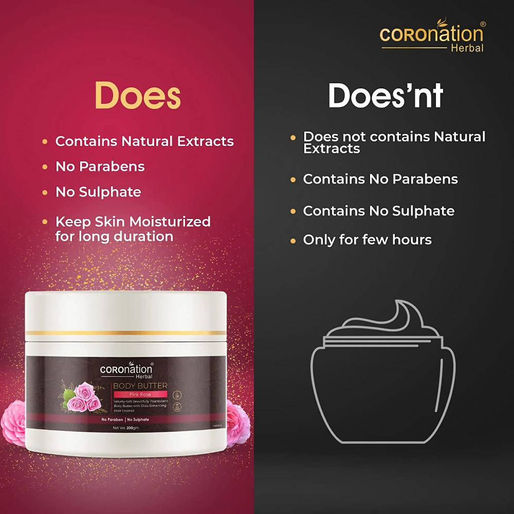 Coronation Herbal Pink Rose Body Butter | Grocsy