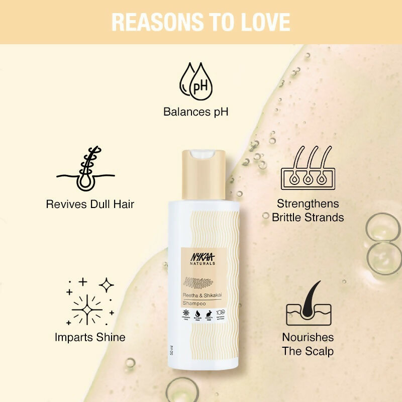 Nykaa Naturals Damage Repair - Free Shampoo With Reetha, Shikakai & Jojoba Seed Oil | Grocsy