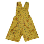 Mhyssa Yellow Dungaree With Round Neck Half Sleeves Maroon Shirt Set | Grocsy