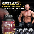 Scitron Ripped Whey Protein Powder Flavor Chocolate Fudge Brownie | Grocsy