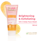 The Pink Foundry Brightening & Exfoliating Vit C Daily Face Wash | Grocsy