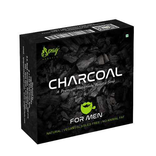 Spag Herbals Charcoal Handmade Soap For Men | Grocsy
