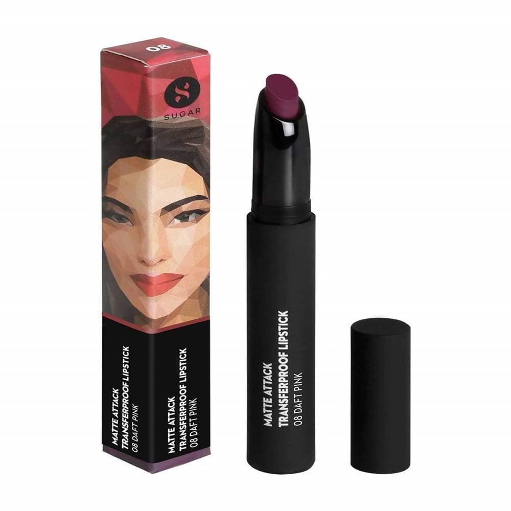 Sugar Matte Attack Transferproof Lipstick - Daft Pink (Deep Pink) | Grocsy