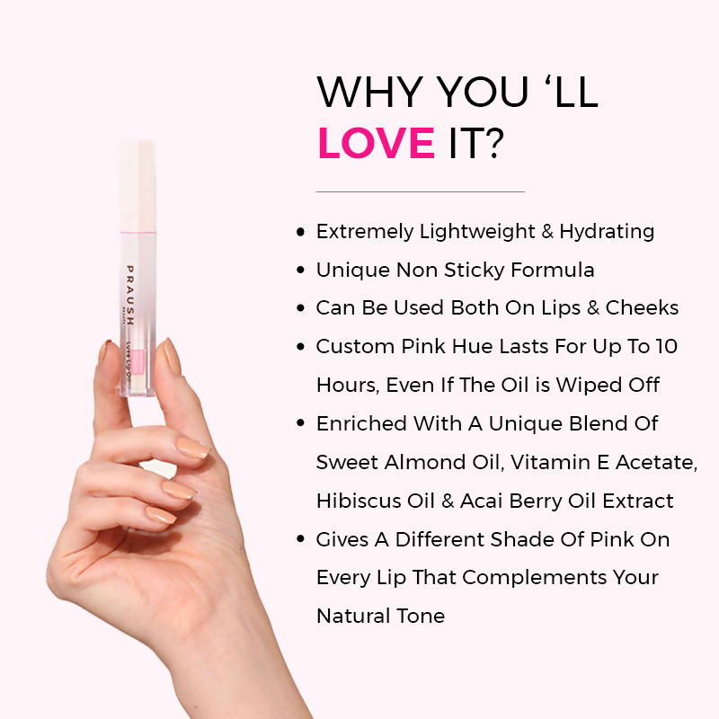 Praush Beauty Pout Cushion Luxe Lip Oil - MyKind | Grocsy