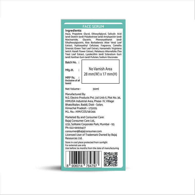 Bajaj Nomarks Pore Clearing Face Serum | Grocsy