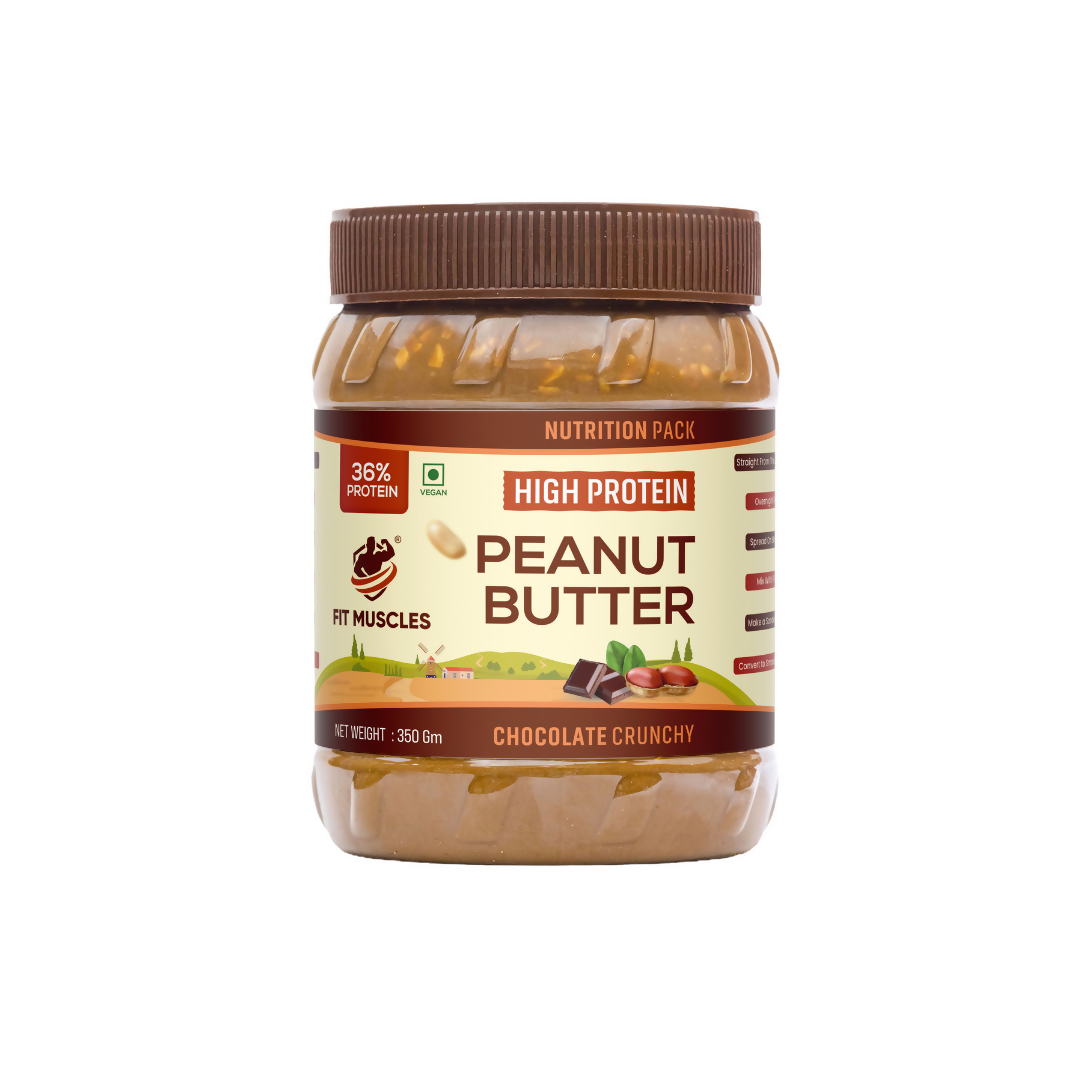 Fit Muscles High Protein Peanut Butter Chocolate Crunchy | Grocsy