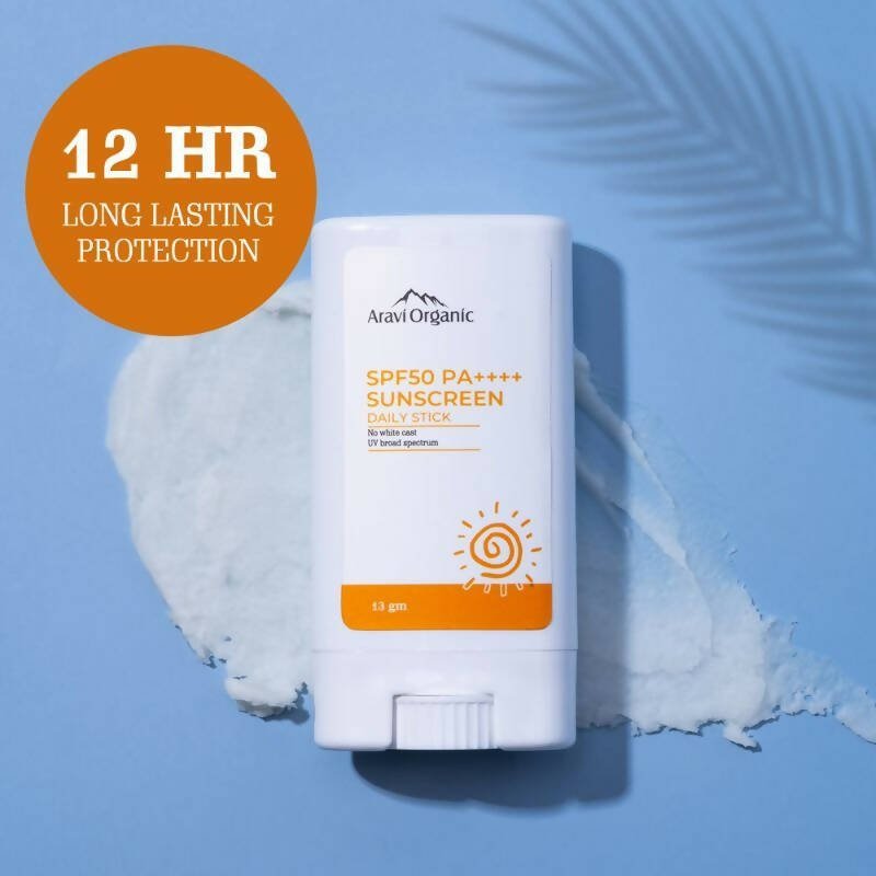 Aravi Organic SPF 50+ Daily Sunscreen Stick | Grocsy