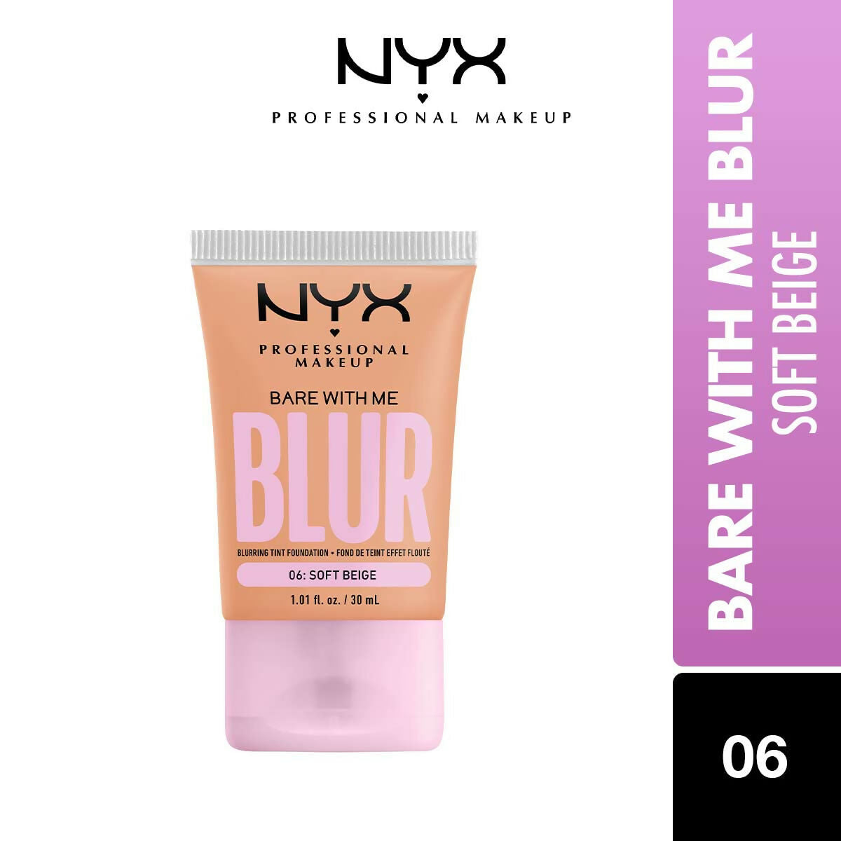 NYX Professional Makeup Bare With Me Blur Tint Foundation - 06 Soft Beige | Grocsy