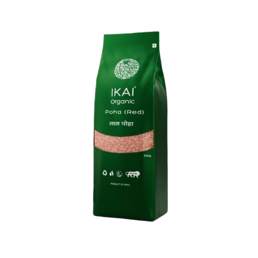 IKAI Organic Poha (Red) ,Chivda | Grocsy