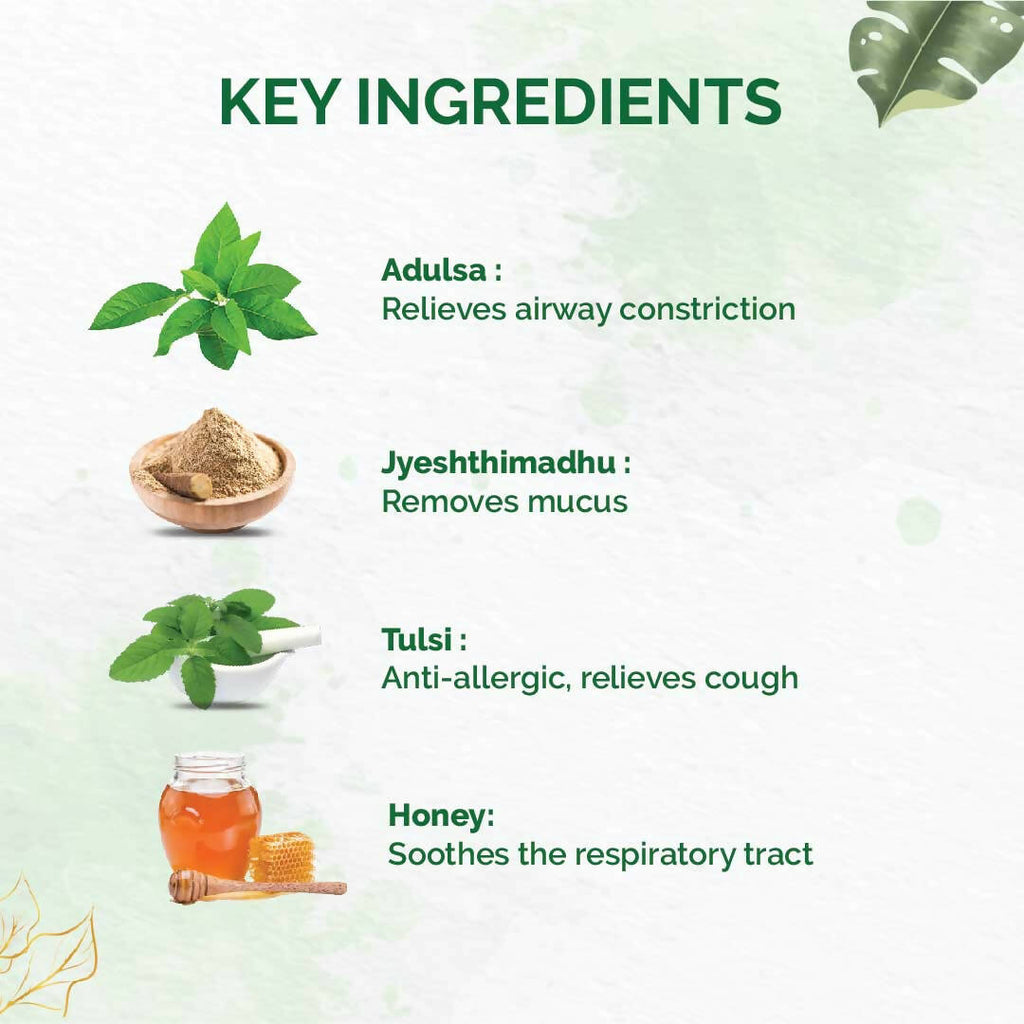 Dr. Vaidya's Tulsi Ginger Cough Syrup | Grocsy