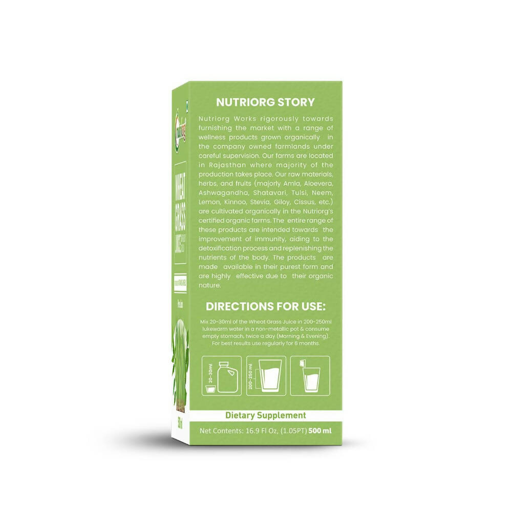 Nutriorg Wheatgrass Juice | Grocsy