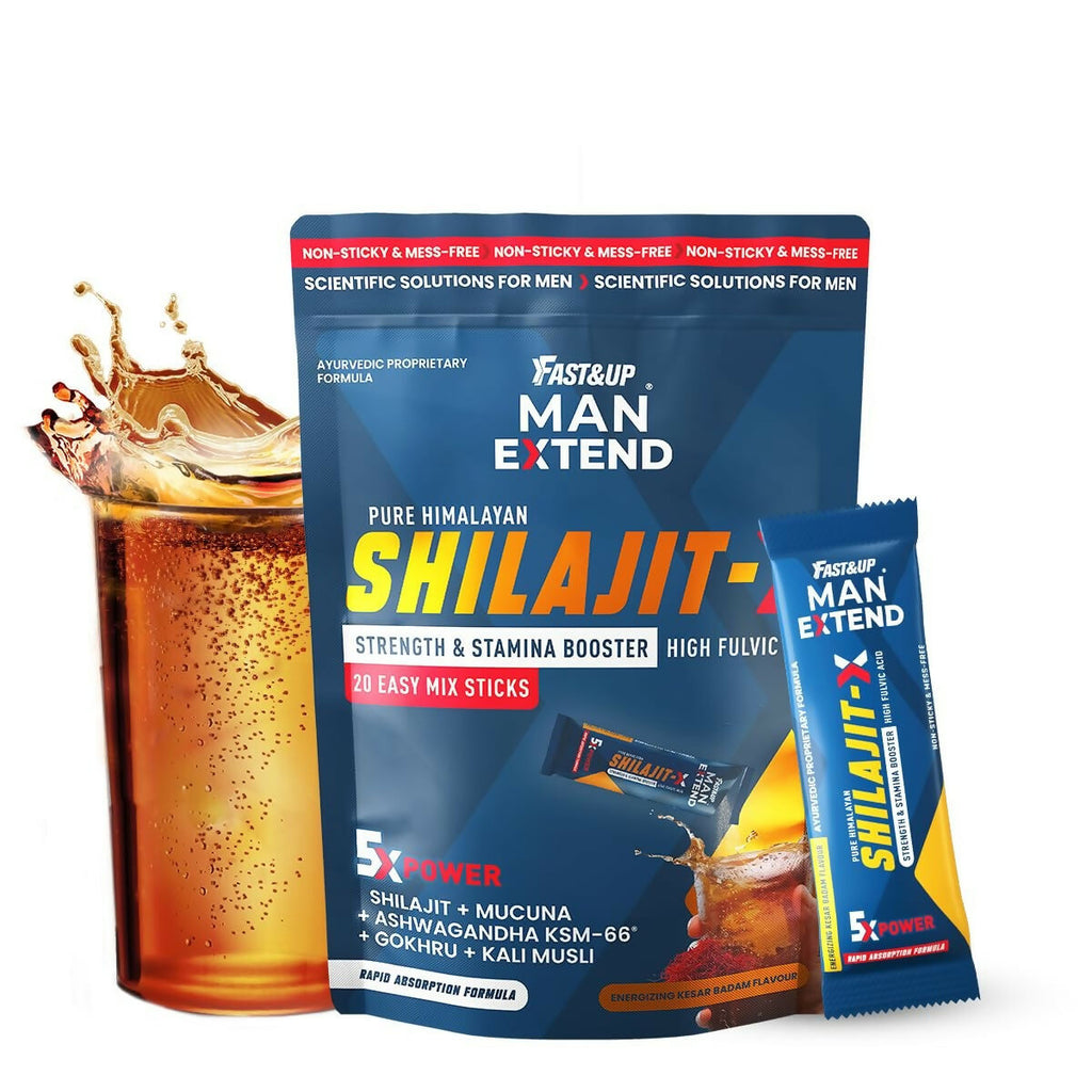 Fast&Up Sj X - Pure Himalayan with Power of 5 Potent - Kesar Badam Flavour | Grocsy
