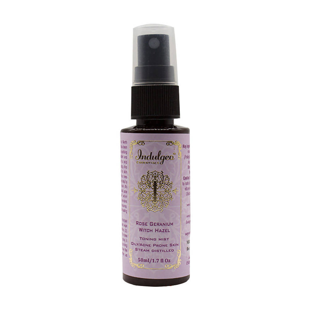 Indulgeo Essentials Rose Geranium Witch Hazel Toning Mist | Grocsy