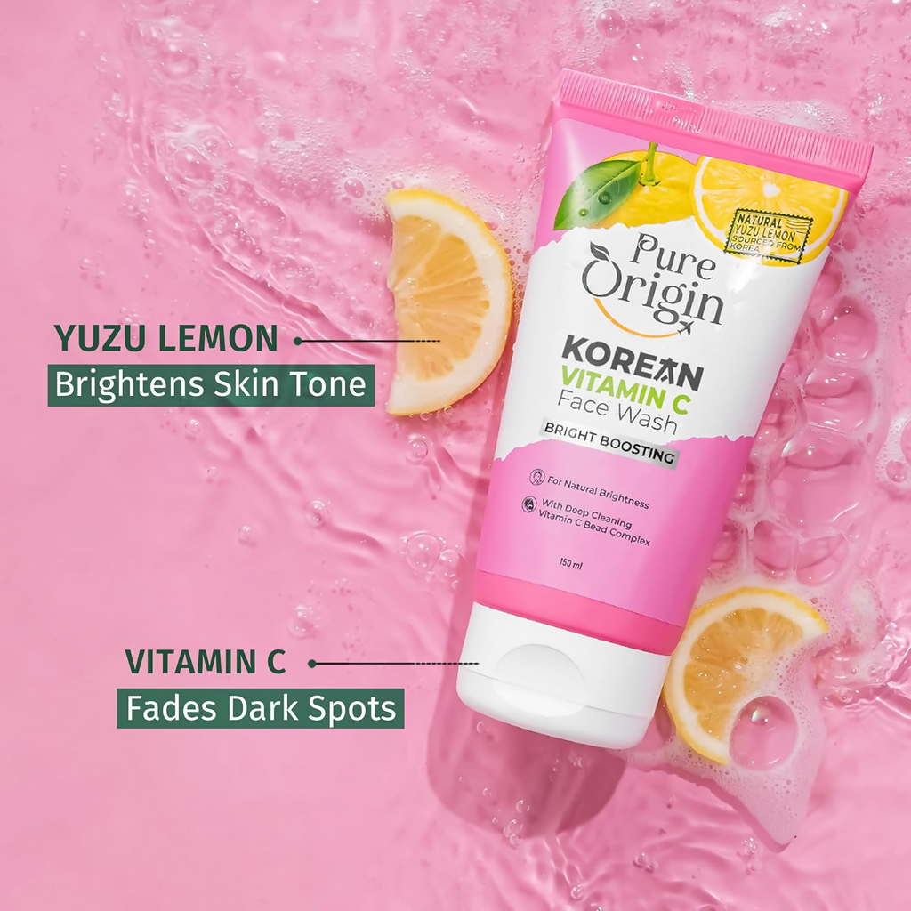 Pure Origin Korean Vitamin C Bright Boosting Face Wash | Grocsy