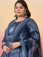 Sztori Women Floral Printed Regular Kurta with Trousers & With Dupatta | Grocsy