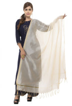Mominos Fashion Light Golden Banarsi Piping Dupatta | Grocsy