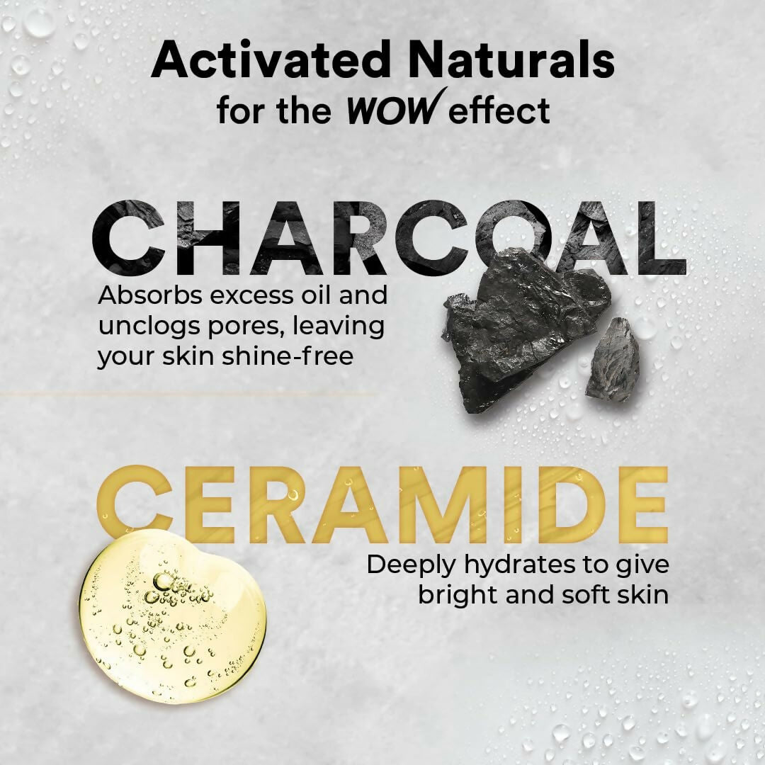 WOW Skin Science Charcoal & Ceramide Body Wash For Clears Skin Impurities, Removes Dirt & Dead Skin | Grocsy