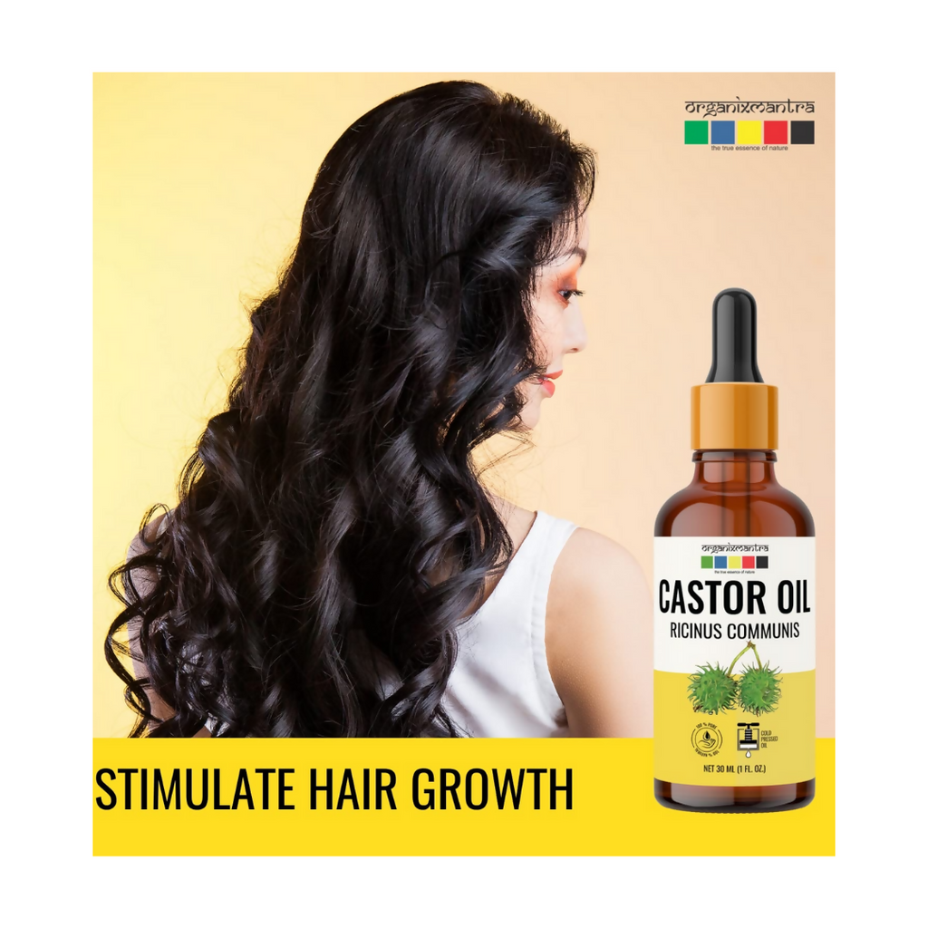Organix Mantra Castor Body Oil for Hair, Eyebrows & Eyelashes Growth | Grocsy