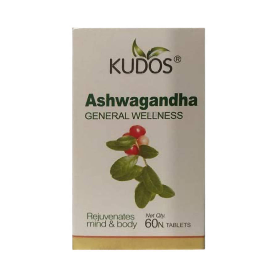 Kudos Ayurveda Ashwagandha Tablets For General Wellness | Grocsy