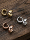 NVR Men's Set of 3 Multicolour Hoop Earrings | Grocsy