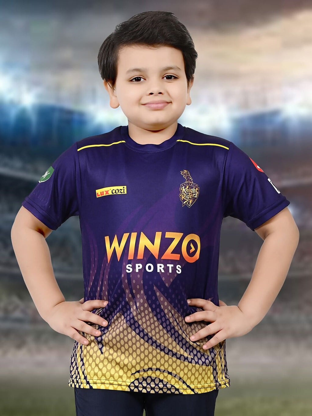 Baesd Boys Sports Round Neck Printed Cricket Jersey IPL, T20 T-shirt | Grocsy