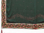 Green Silk Georgette Resham And Zari Embroidery Stone Handwork Saree - Norita Saumya | Grocsy