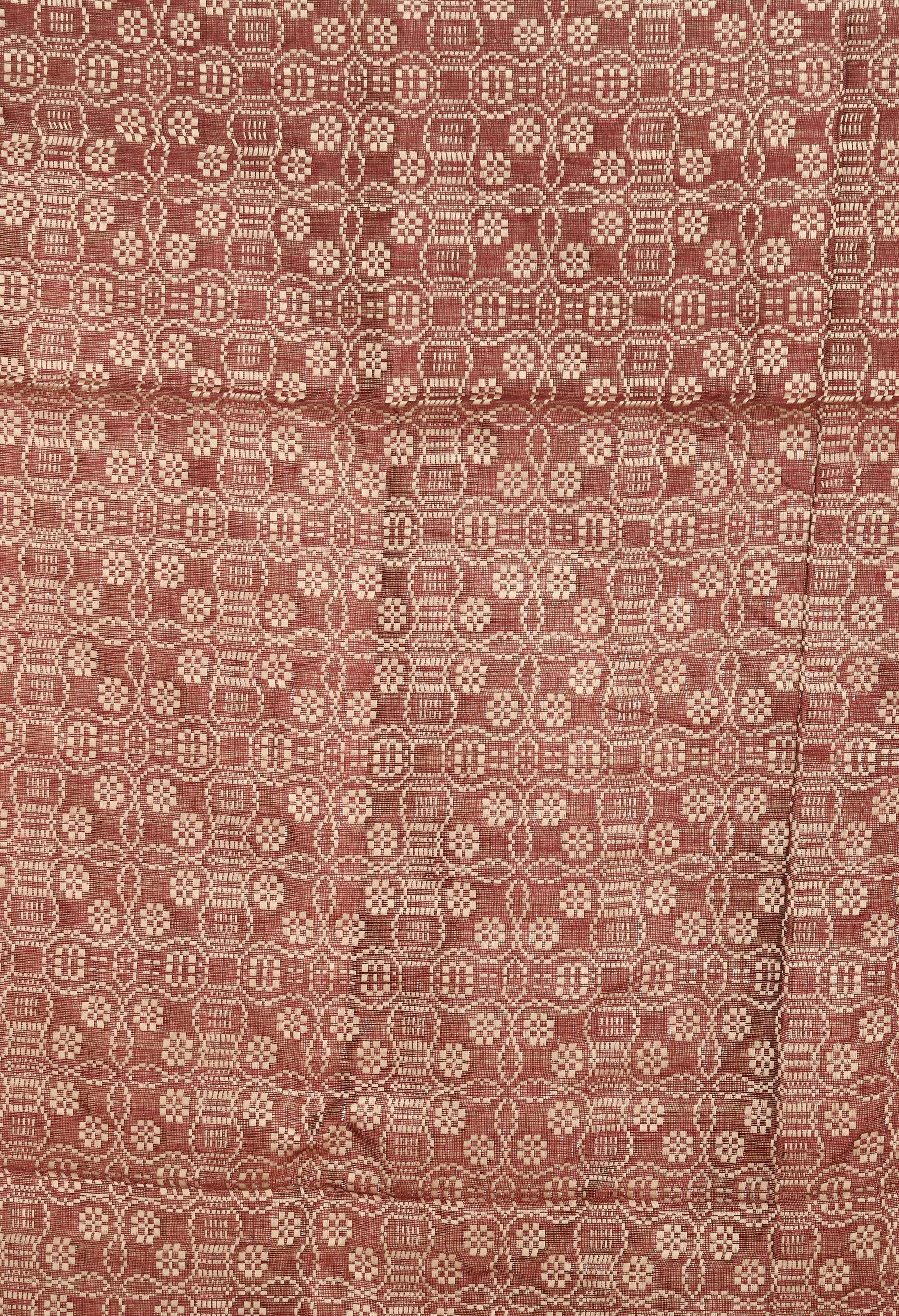 Mominos Fashion Moeza Handloom Cotton Dark Maroon Dupatta | Grocsy