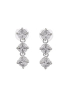 VOJ Silver Plated AD Studded Choker Jewellery Set | Grocsy