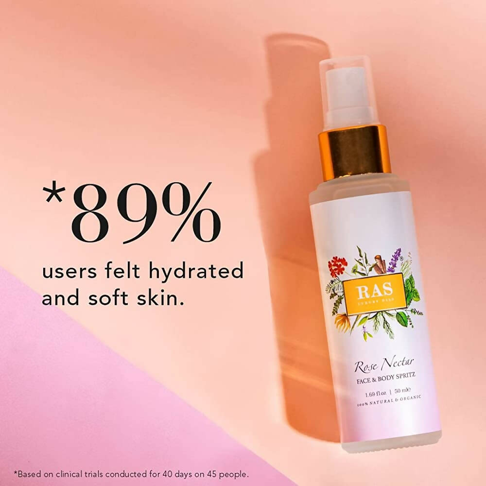 Ras Luxury Oils Rose Nectar Face & Body Spritz Toner | Grocsy