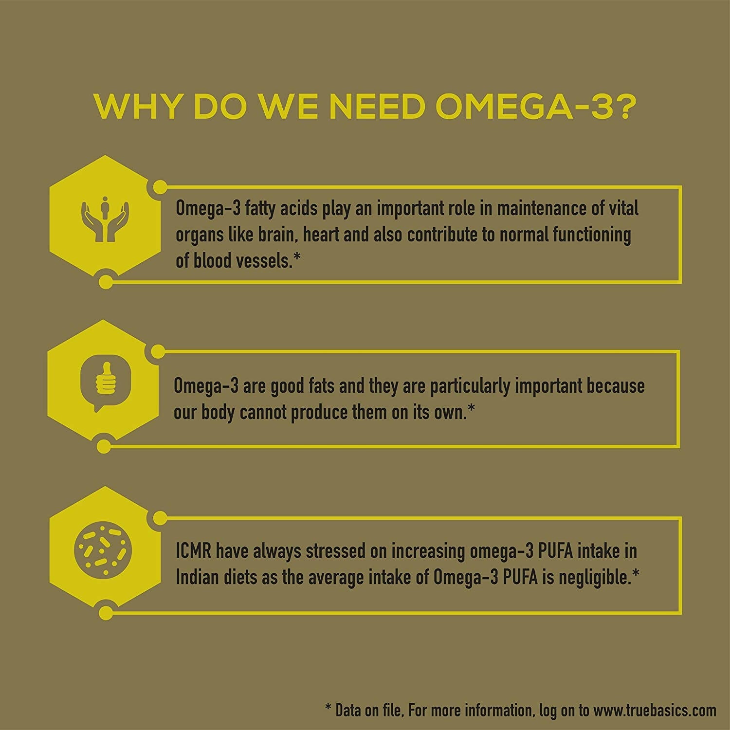 TrueBasics Vegan Omega Capsules | Grocsy