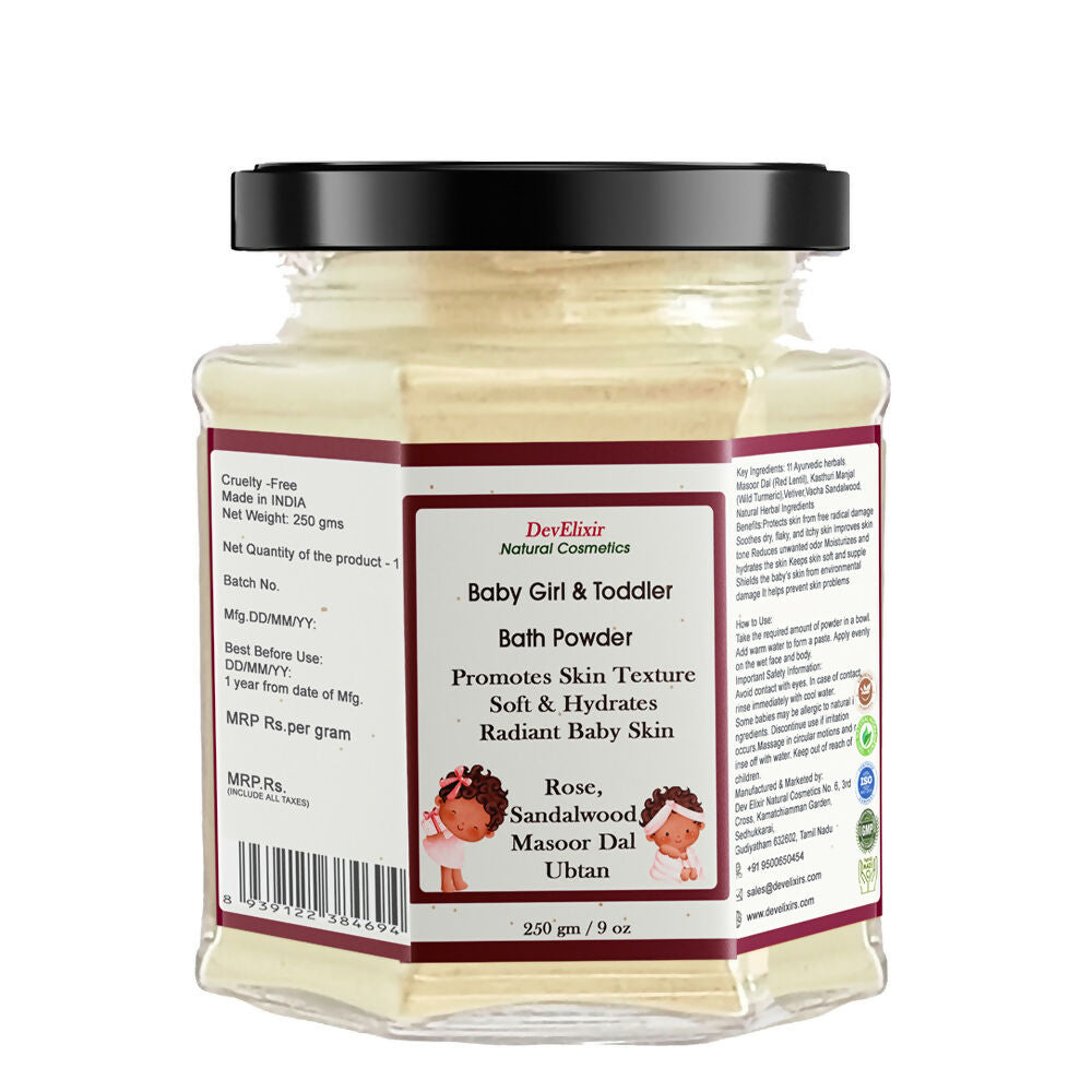DevElixir Girl Baby Ubtan Natural Bright & Glowing Skin Tone | Grocsy