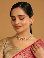 Nuyug 22K Gold Plated Regal Kundan & Pearl Matha Patti | Grocsy