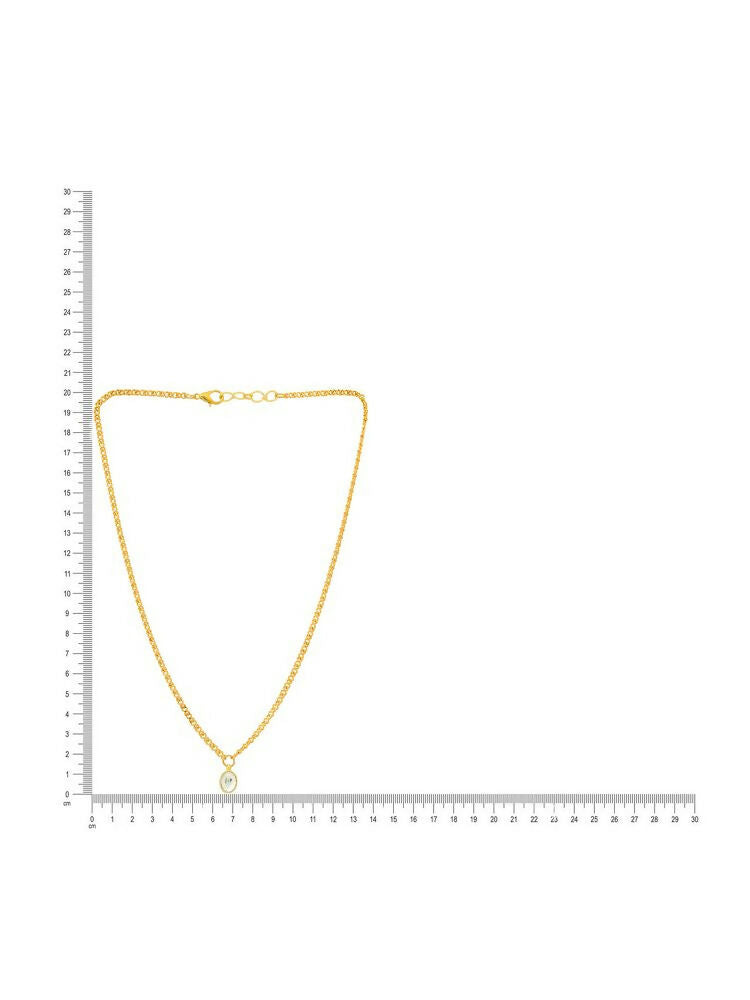 Minimalist Kundan Gold Necklace - Ruby Raang | Grocsy