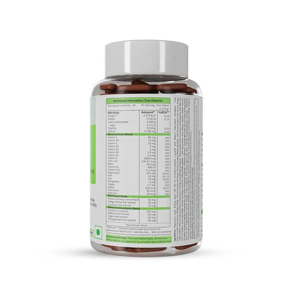 Neuherbs True Vitamin Tablets - Pomegranate Flavor | Grocsy