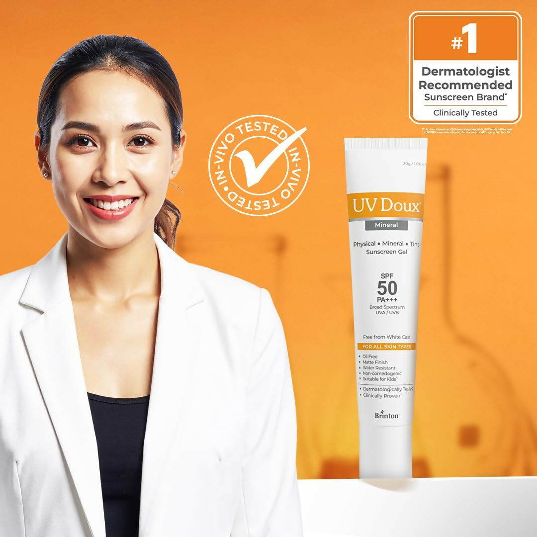 Brinton Uv Doux Tinted Mineral Sunscreen Spf 50 Pa+++ | Grocsy