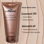 mCaffeine Shimmer Body Butter with Cocoa Butter | Grocsy