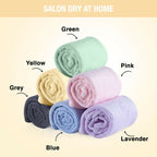 Nykaa Naturals Microfiber Hair Wrap for Frizz Free & Shiny Hair - Yellow | Grocsy